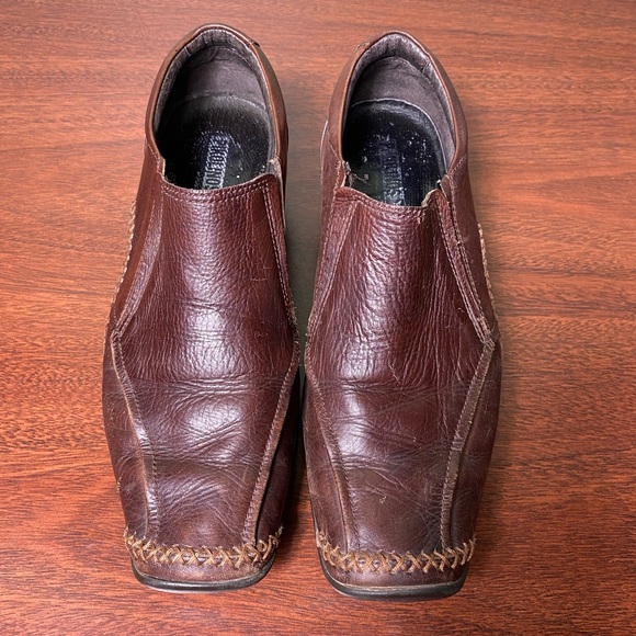 Pikolinos | Brown Leather Stitch Detail Shoes - 38 - Picture 1 of 9